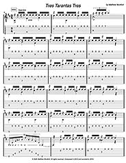 Tres Tarantas Tres Guitar Score by Matthew Montfort